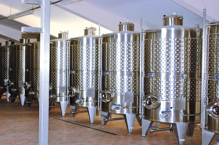 Fermentation units for white wines